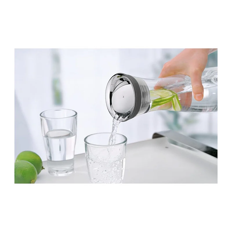 WMF 0617706040 Karaffe 1 l Schwarz  Transparent Kuechenkleingeraete
