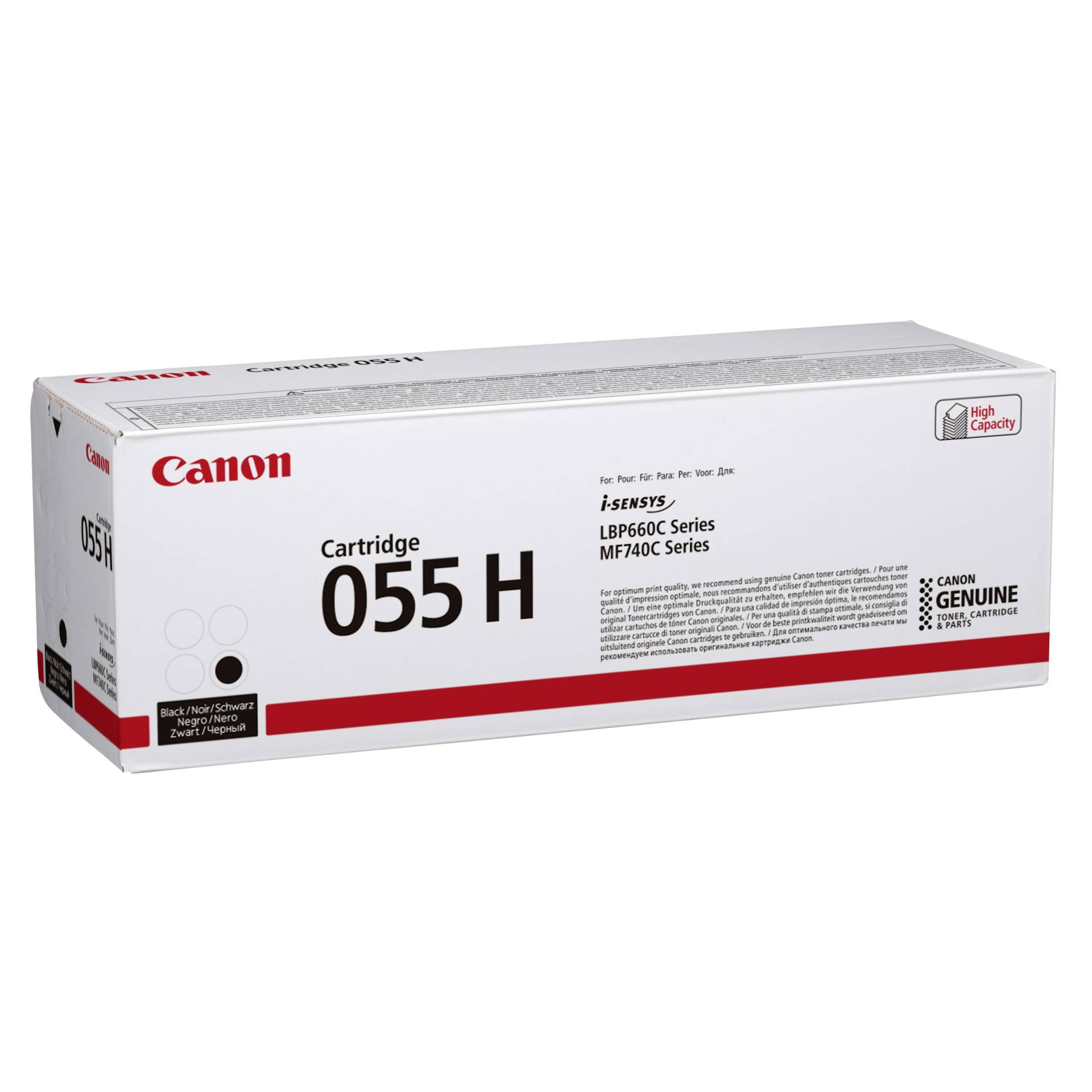 Canon Toner 055 H Schwarz bis zu 7 600 Seiten Drucker & Scanner