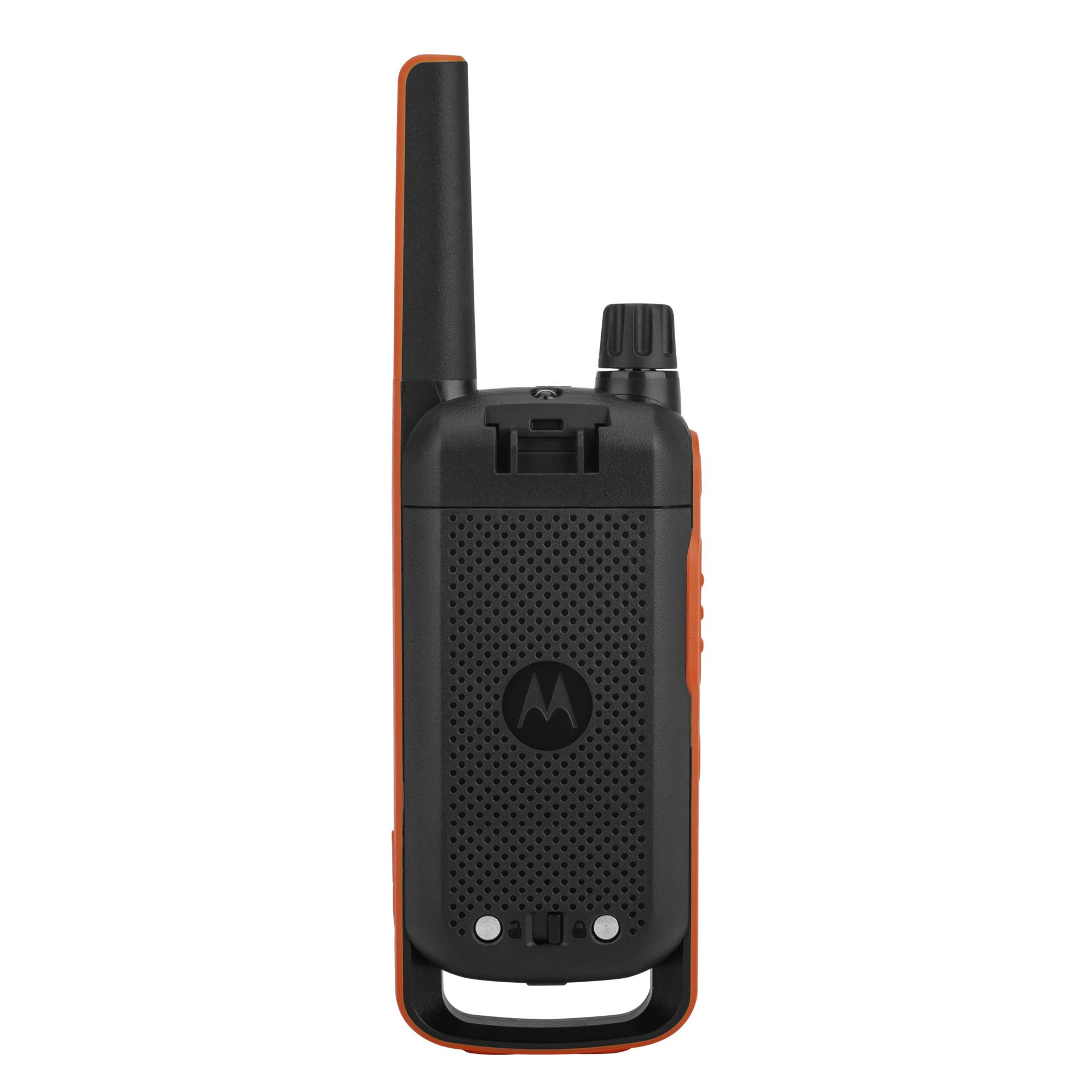 Motorola Talkabout T82 Funksprechgeraet 16 Kanaele 446   446 2 MHz Schwarz  Orange PC-Zubehoer