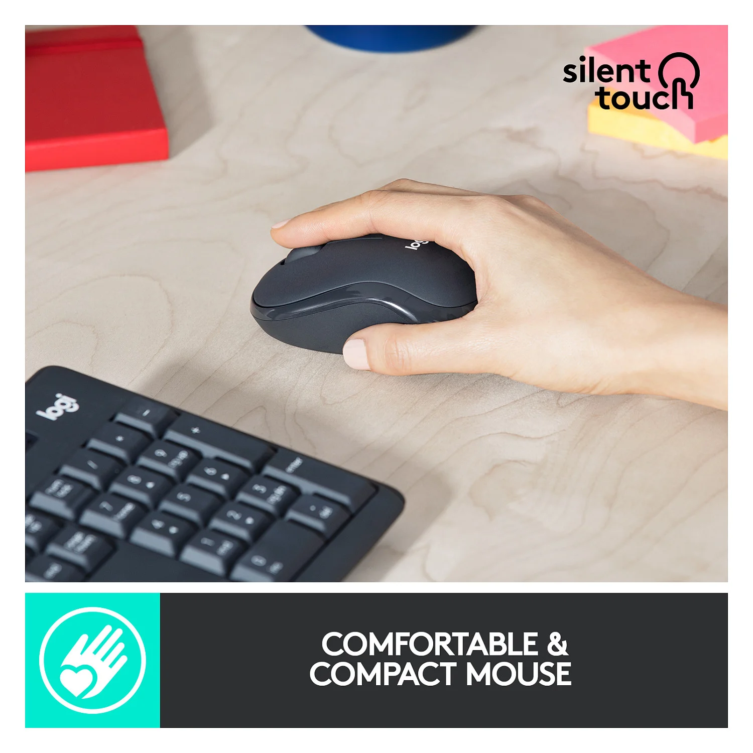Logitech MK295 Silent wireless Combo Graphite QWERTY US Tastaturen & Maeuse