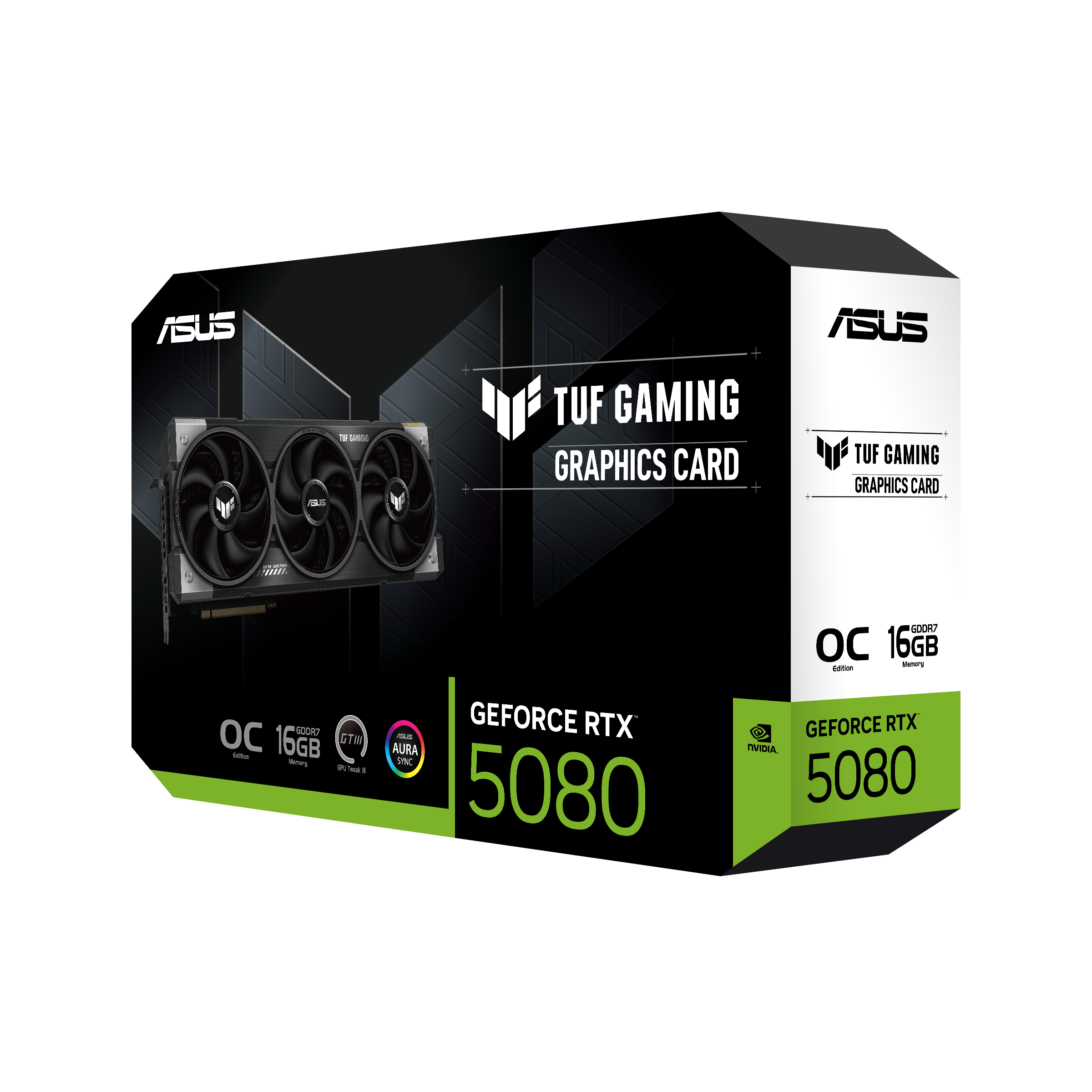 ASUS RTX 5080 16GB TUF Gaming OC GDDR7 3Fan PC-Zubehoer