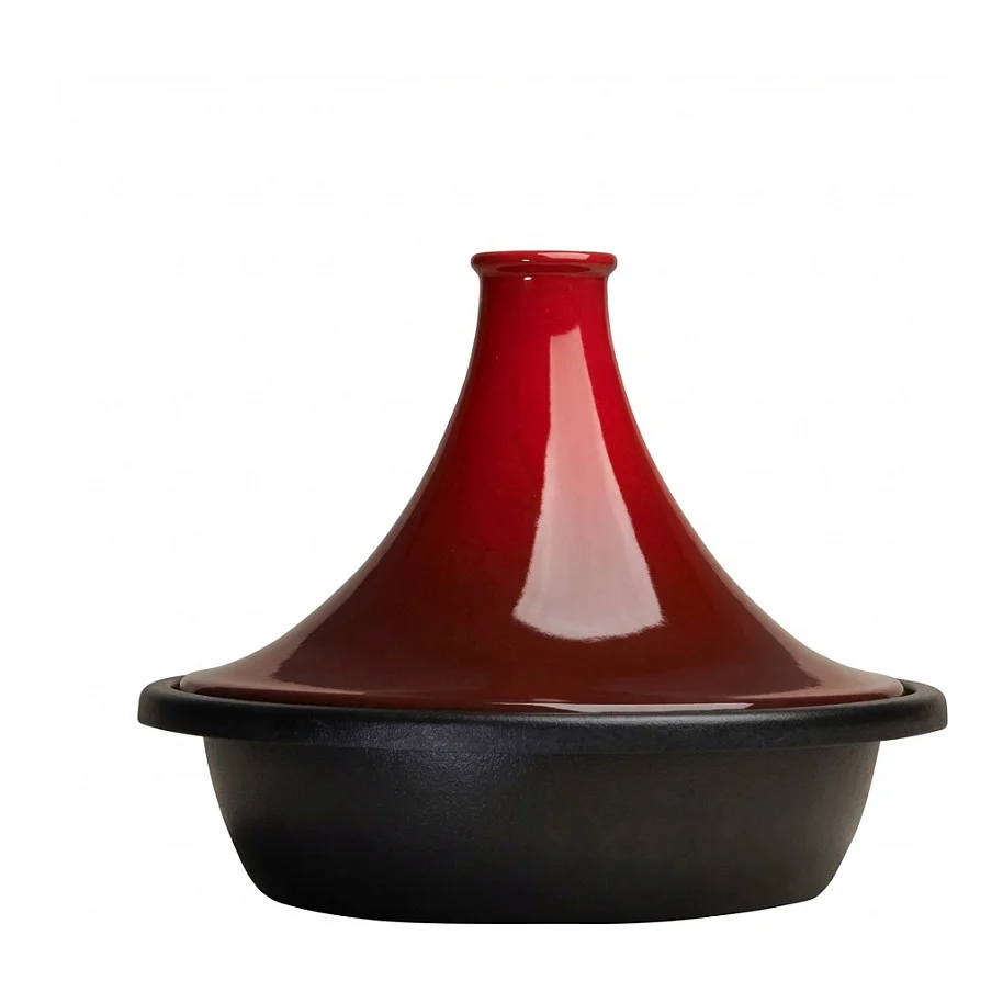 Le Creuset Tajine 27 cm kirschrot Speisenzubereitung
