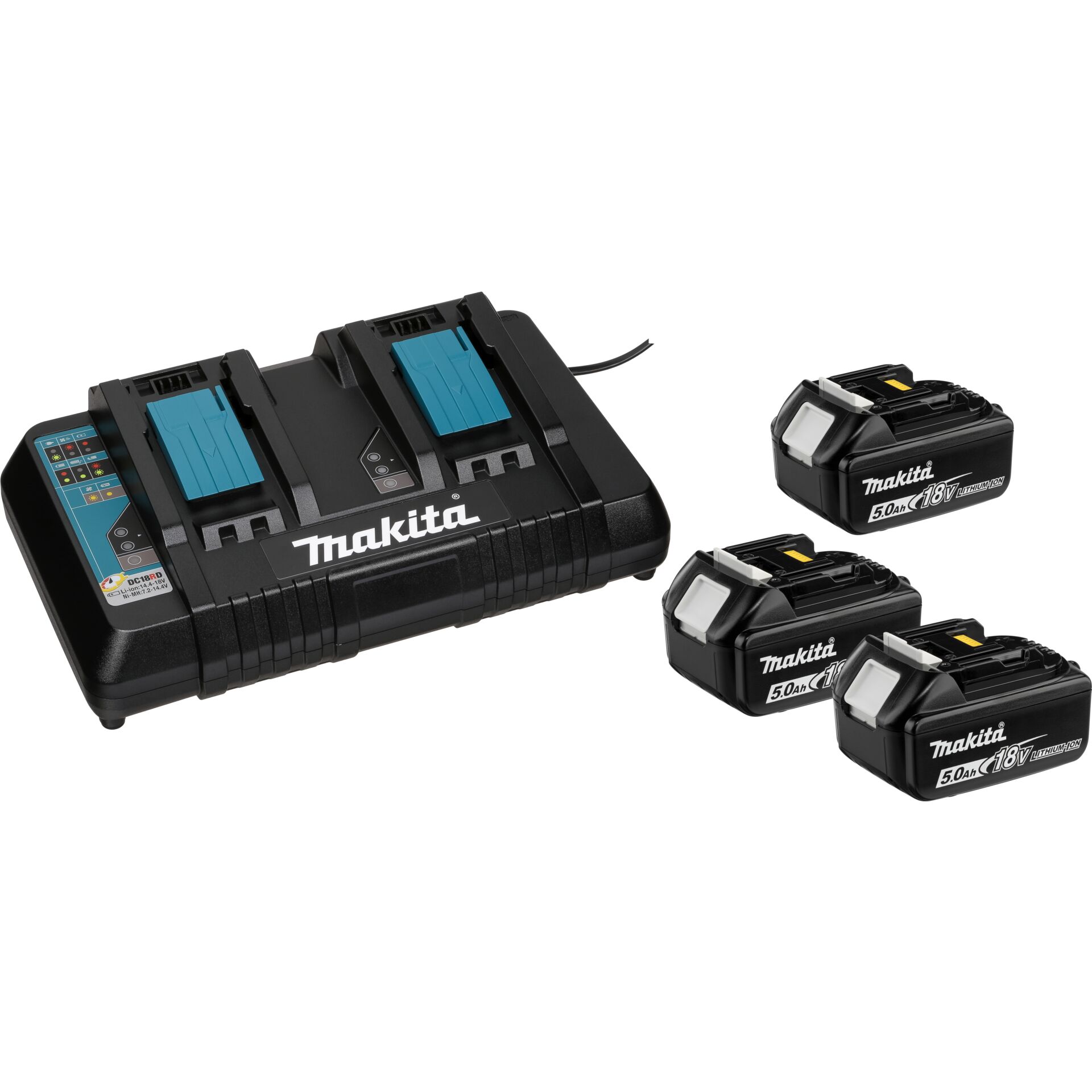 Makita 198458 6 Power Source Kit Li 18V 5Ah Werkzeug-Akkus
