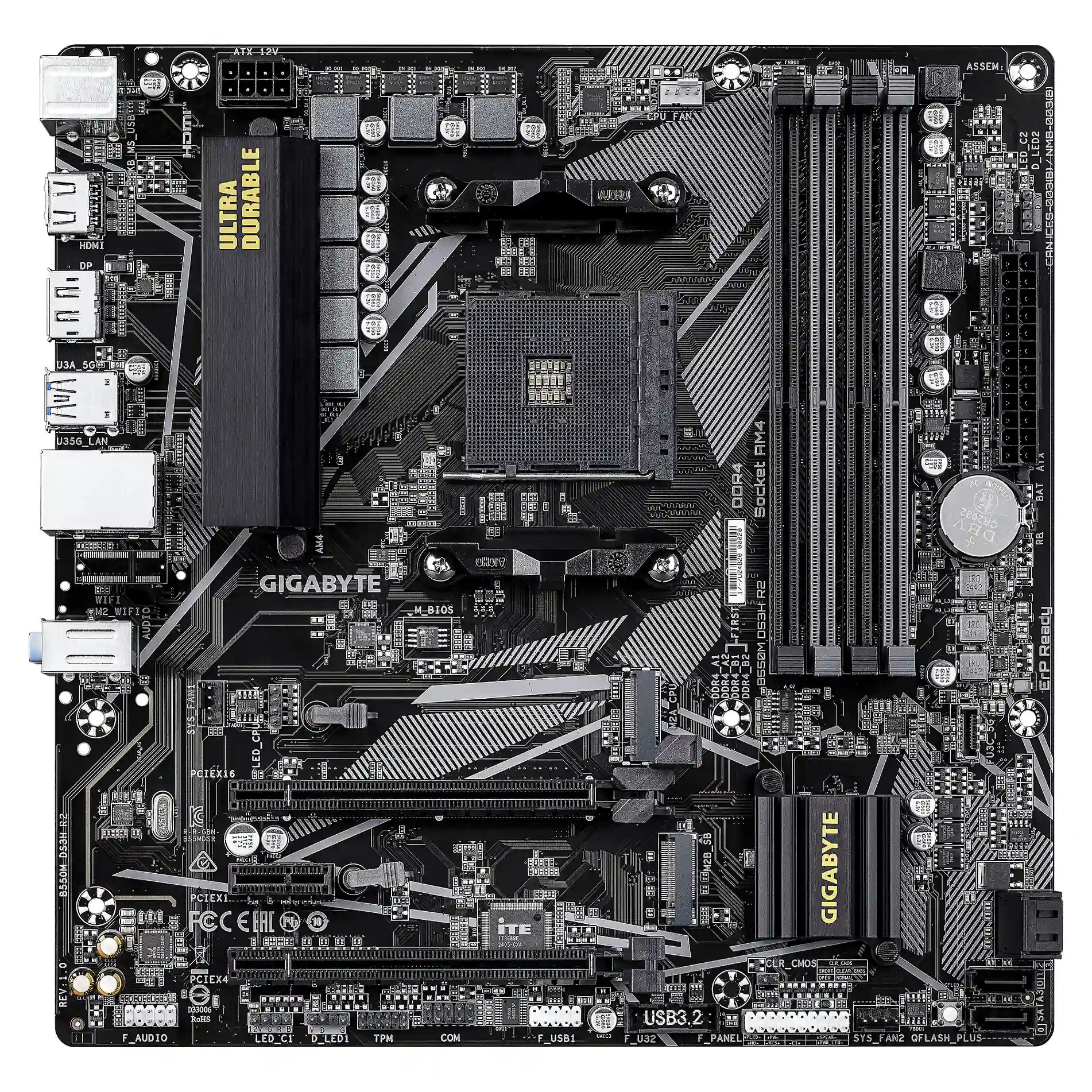 Gigabyte AM4 B550M DS3H R2 mATX PC-Zubehoer
