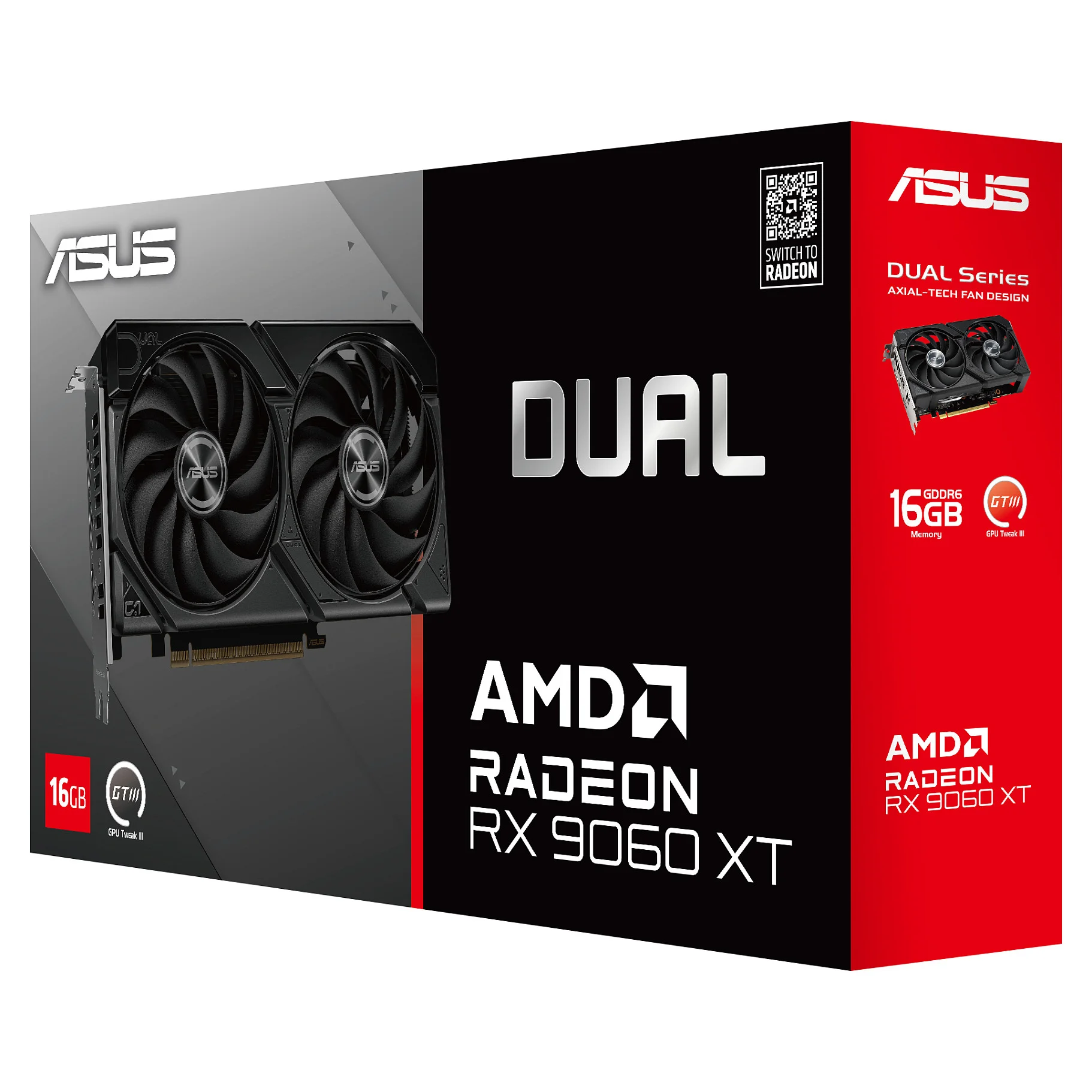 ASUS Dual  RX9060XT 16G AMD Radeon RX 9060 XT 16 GB GDDR6 PC-Zubehoer