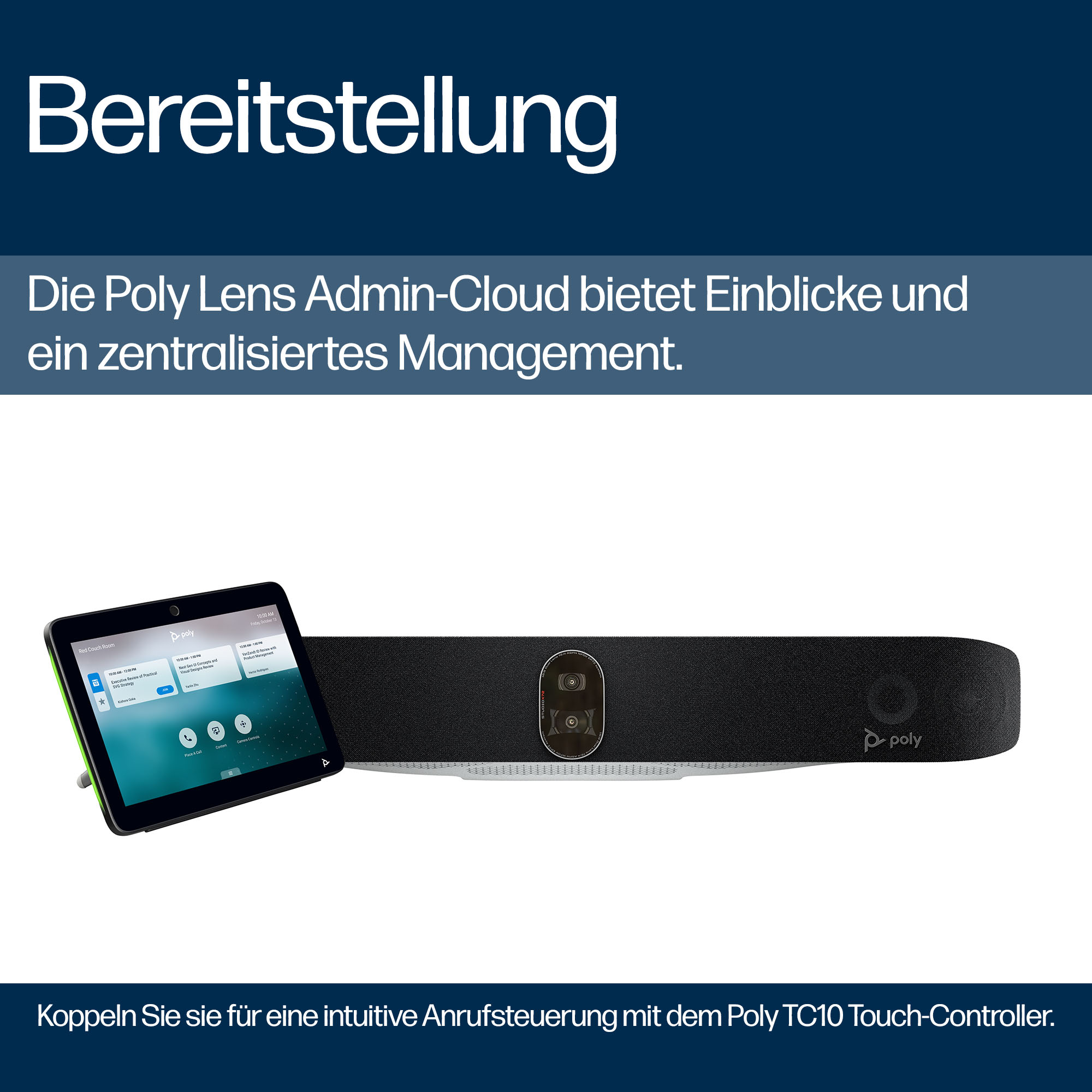 HP Poly Studio X72 All In One Videobar PC-Zubehoer