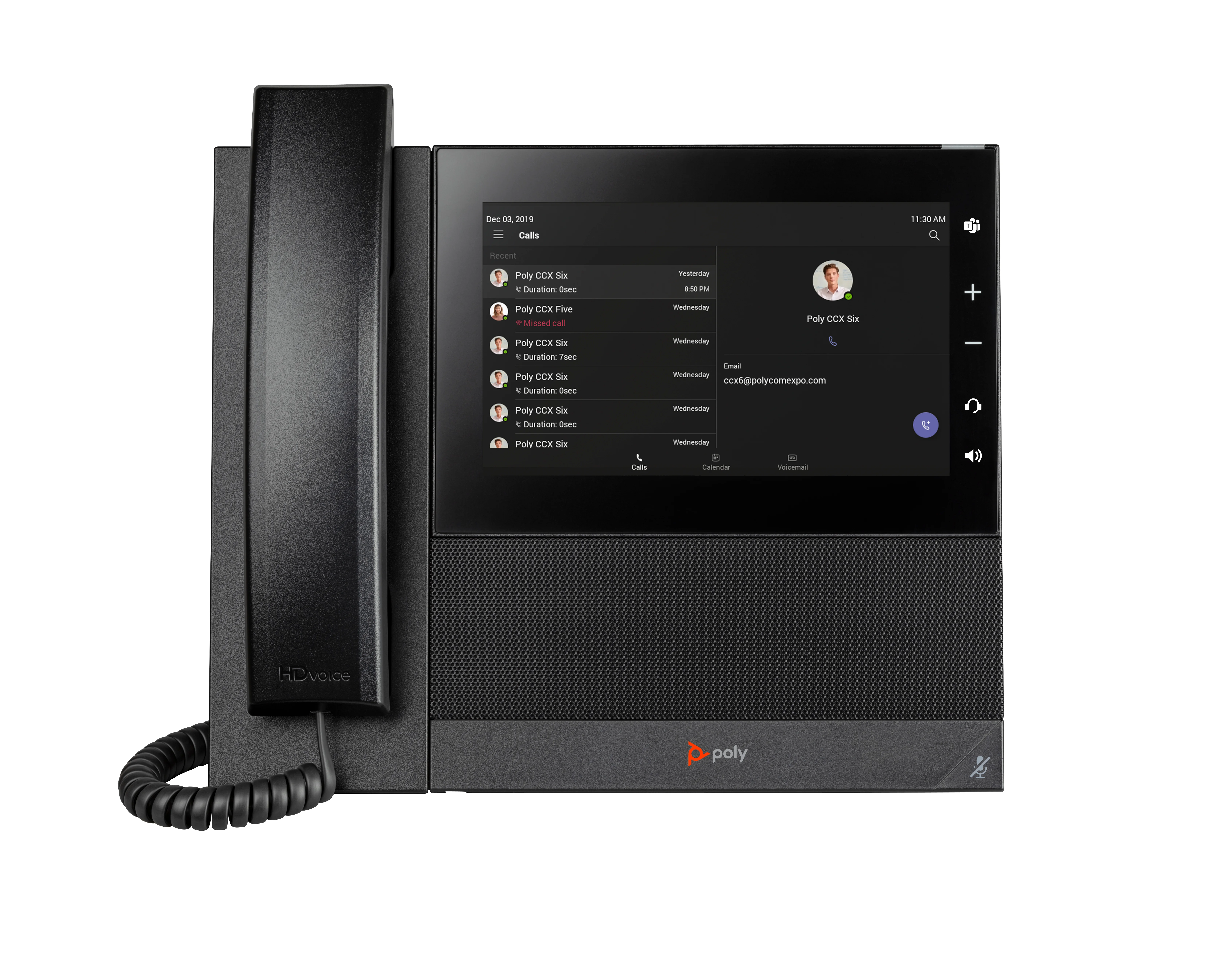 HP Poly CCX 600 Business Medientelefon fuer Microsoft Teams und PoE faehig Netzwerk