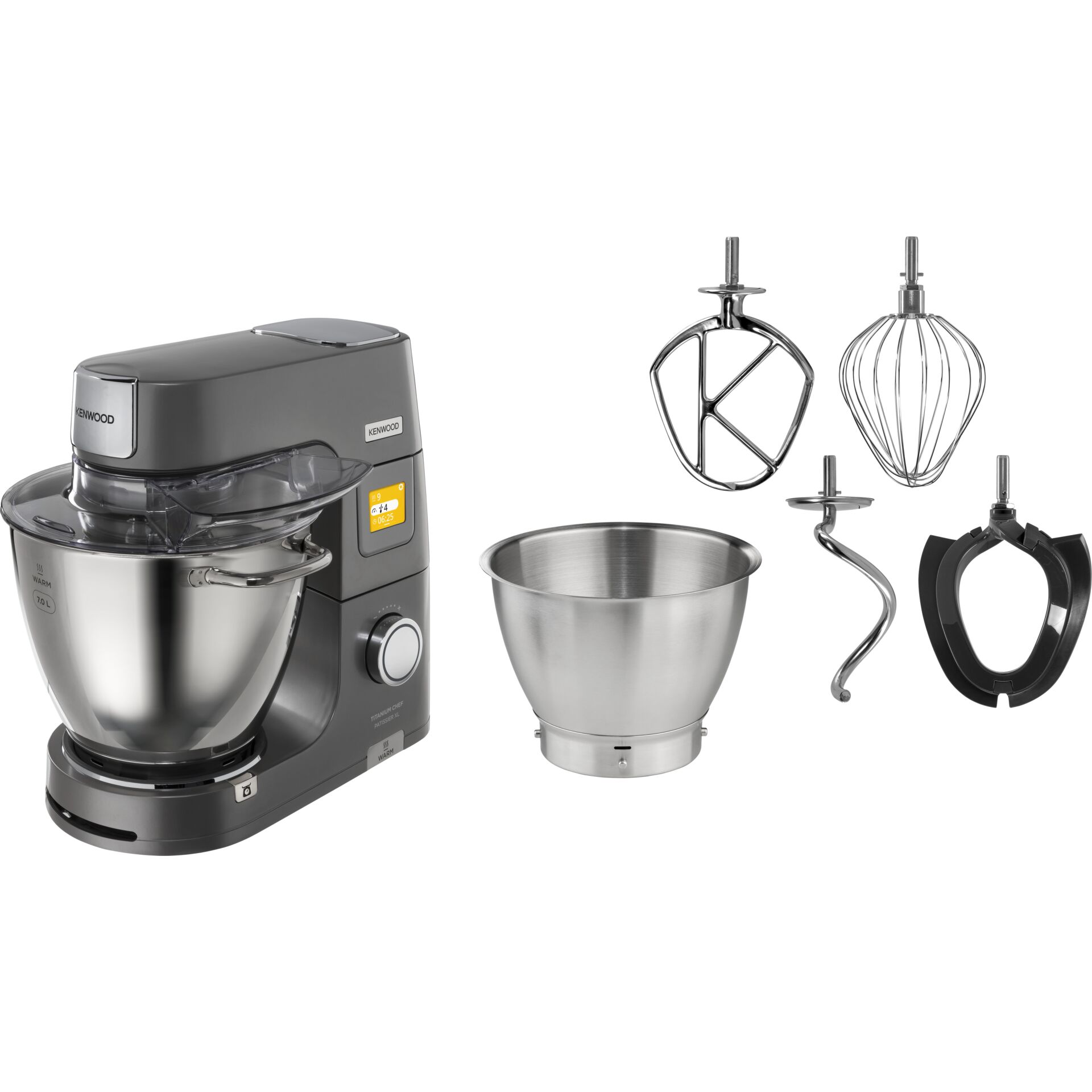 Kenwood Titanium Chef Patissier XL Kuechenmaschine silber Kuechenkleingeraete