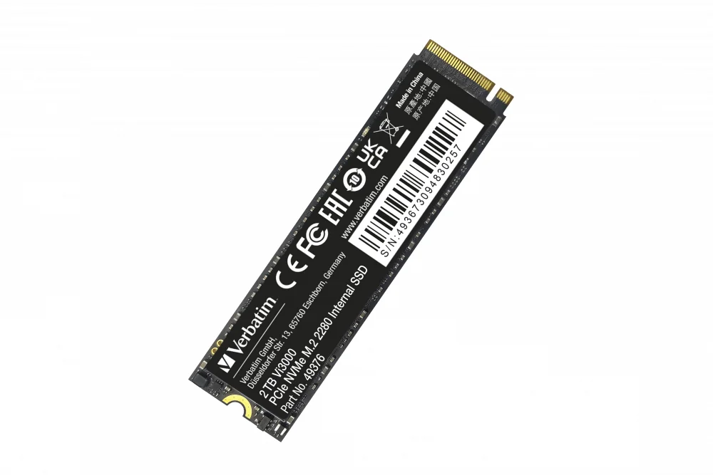 Verbatim Vi3000 M 2 SSD 2TB PCIe NVMe 49376 Speichermedien