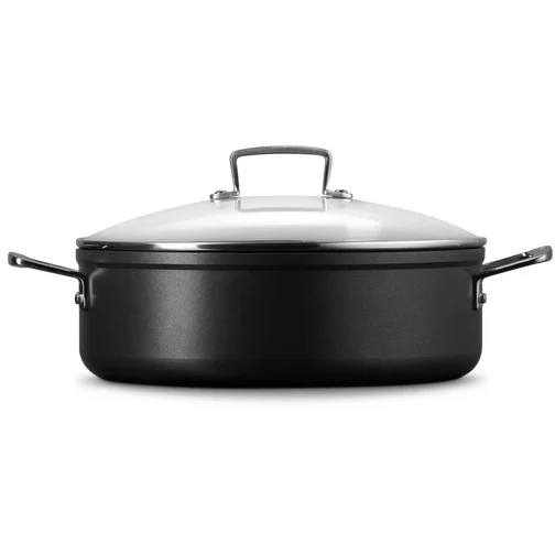 Le Creuset Toughened Non Stick NonStick Sauteuse with Glass Lid 28cm  51113280010500  Kuechenkleingeraete