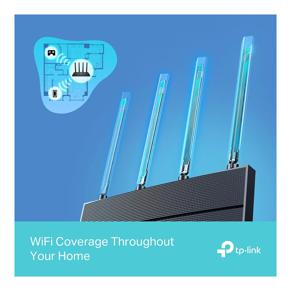 TP Link Archer AX12 WLAN Router Schnelles Ethernet Dual Band 2 4 GHz 5 GHz Schwarz