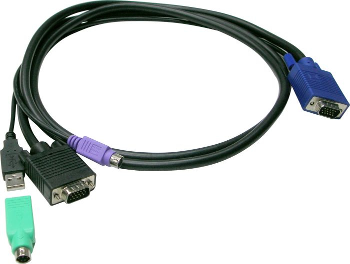 LevelOne 3 0m KVM Cable for KVM 3208 KVM 3216 PC-Zubehoer
