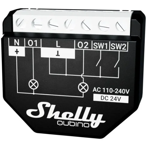 Shelly Relais ZollWave 2PMZoll max  16A 2 Kanaele Unterputz Messfunktion Smart Home Zubehoer