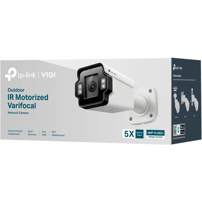 TP Link VIGI InSight S345ZI Patrone  Form  IP Sicherheitskamera Draussen 2688 x 1520 Pixel Wand Netzwerk