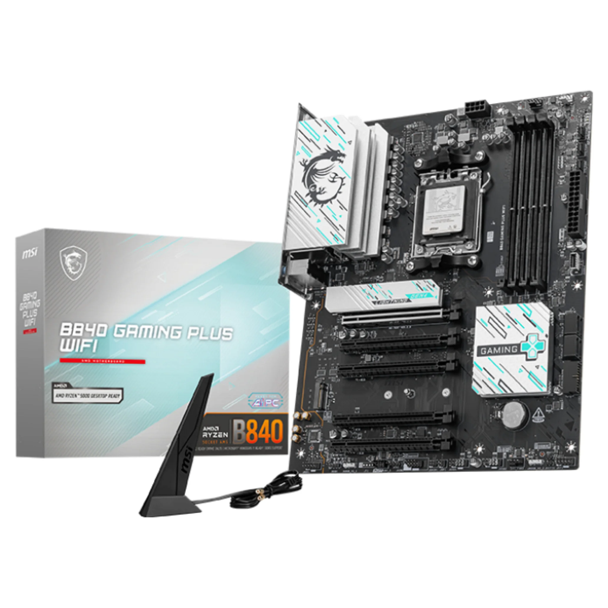 MSI B840 GAMING PLUS WIFI Motherboard AMD B840 Sockel AM5 ATX PC-Zubehoer