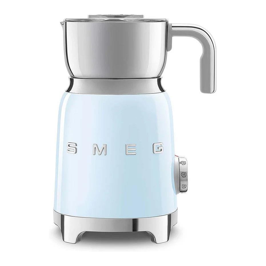 SMEG Induktions Milchaufsch umer  pastellblau Küchenkleingeräte