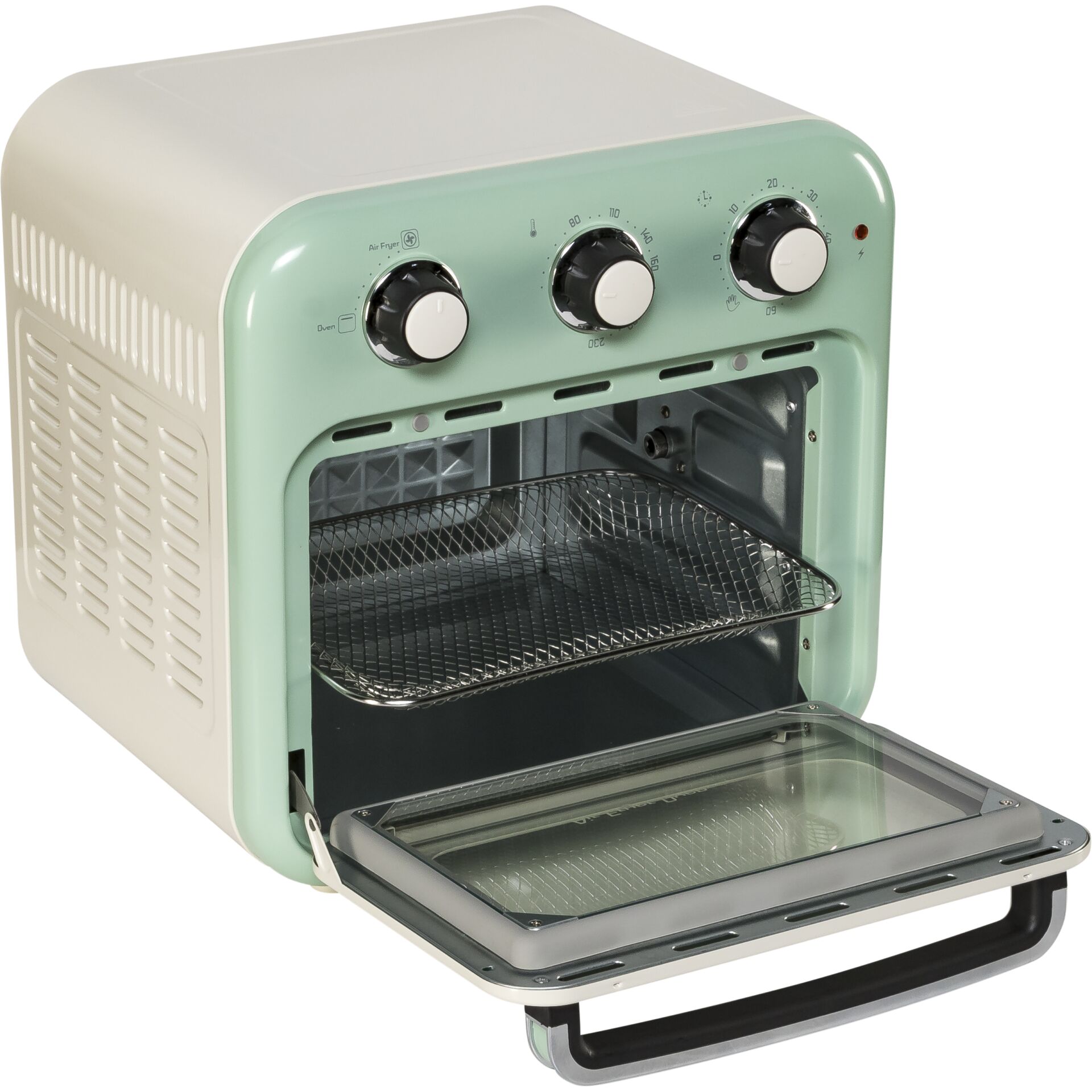 Ariete Vintage Air Fryer Mini  Ofen gruen Fritteusen