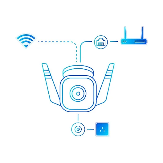 TP Link Tapo Wi Fi Sicherheitskamera fuer den Aussenbereich Ueberwachungskameras