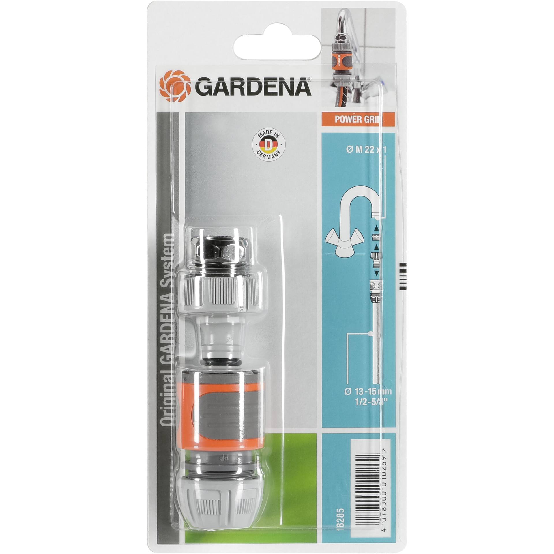 GARDENA Schnellanschluss Satz Inhalt 1x 2906  18201  18215 Gartenbewaesserung