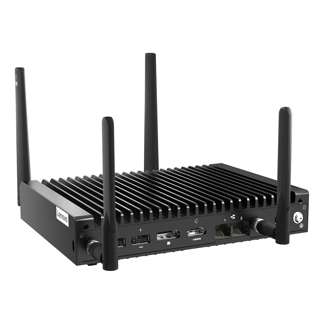 Lenovo ThinkEdge SE10 Intel Atom  x6425RE 8 GB DDR4 SDRAM 256 GB SSD Mini PC Mini PC Schwarz PC-Zubehoer