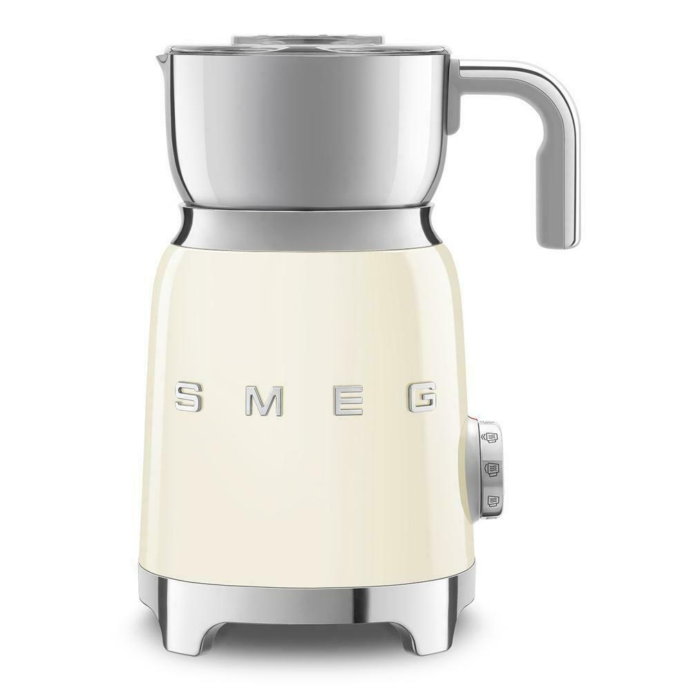 SMEG Induktions Milchaufschaeumer  creme Kuechenkleingeraete