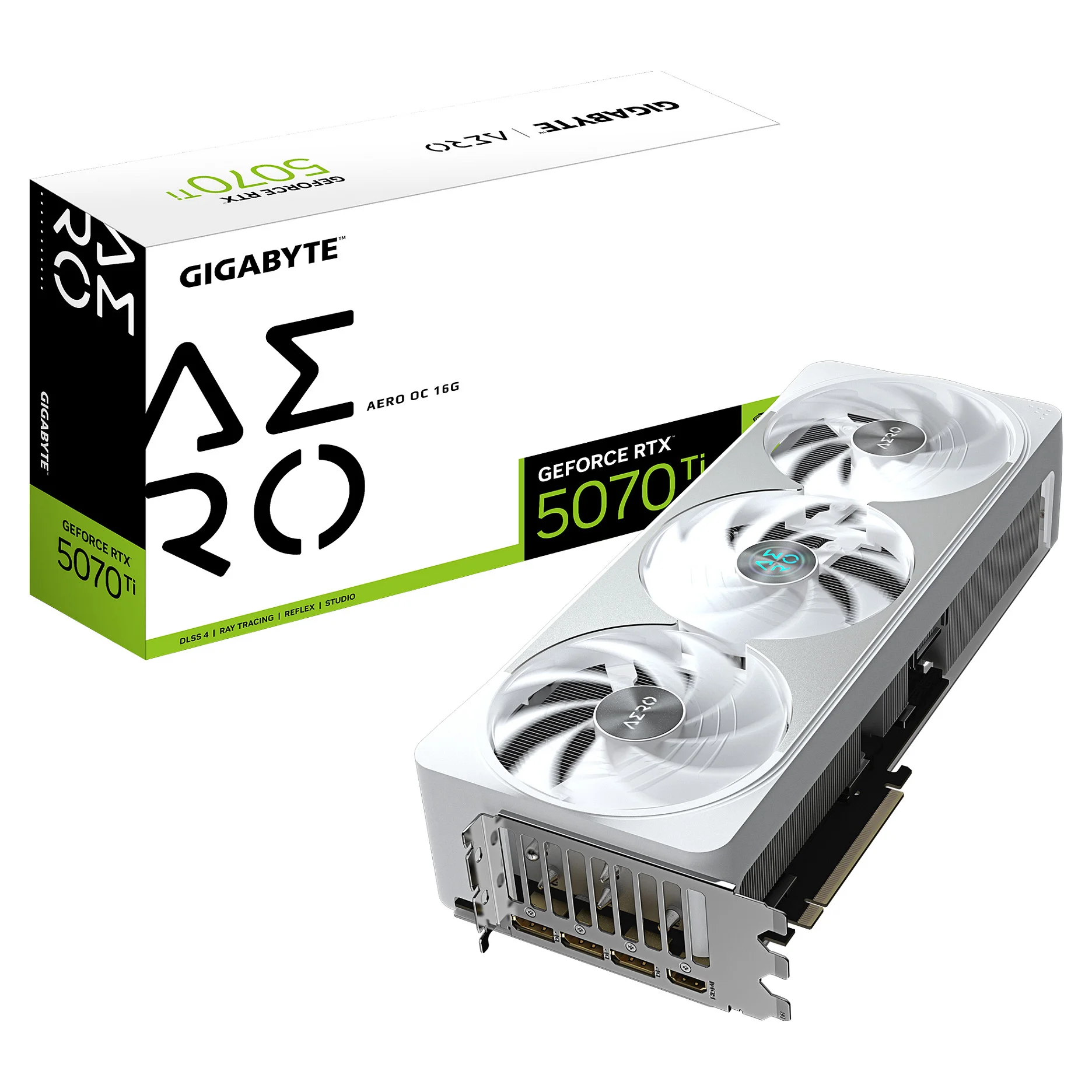 GIGABYTE GeForce RTX 5070 Ti AERO OC 16G Grafikkarte   16GB GDDR7  256 Bit  PCI E 5 0  2588 MHz Core Clock  3 x DP 2 1a  1 x HDMI 2 1b  NVIDIA DLSS 4  GV N507TAERO OC 16GD PC-Komponenten