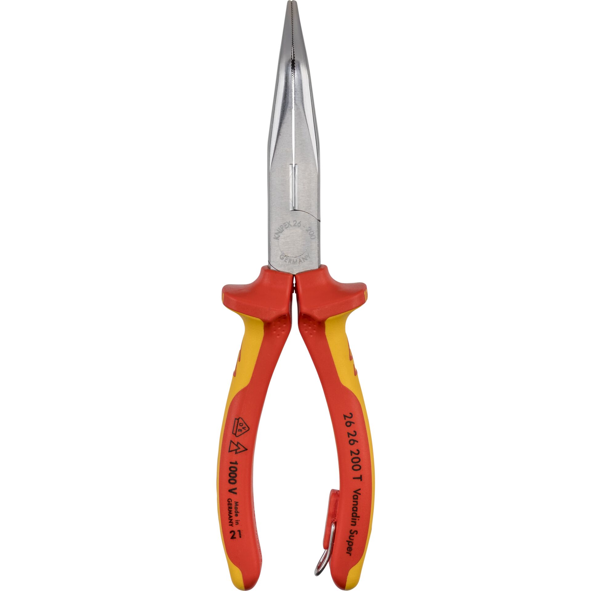 KNIPEX Flachrundzange 26 26 200 mit Schneide Befestigungsoese Schraubendreher & Zangen