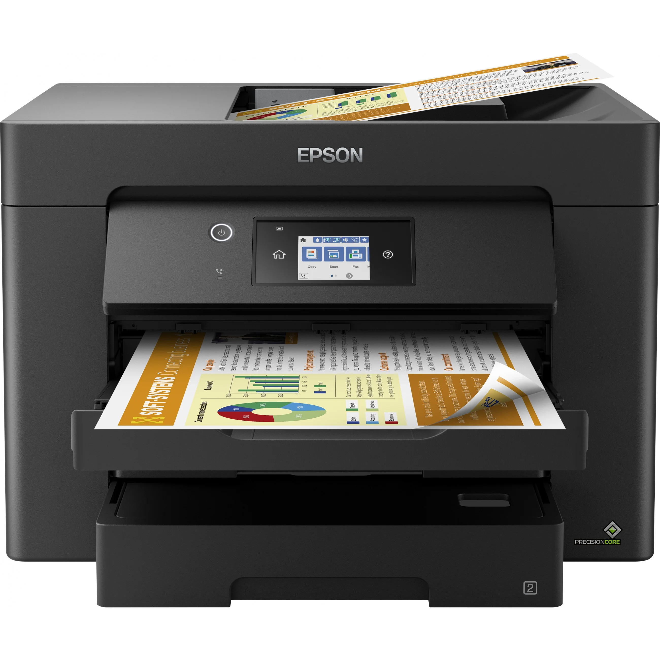 Epson T WorkForce WF 7830DTWF Tinte Multifunktionsdrucker 4in1 A4 A3 LAN WLAN WiFi Duplex ADF Drucker & Scanner