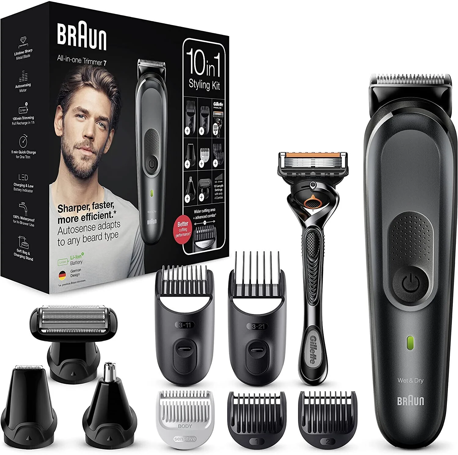 Braun Multi Grooming Kit MGK7331 Rasierer & Epilierer
