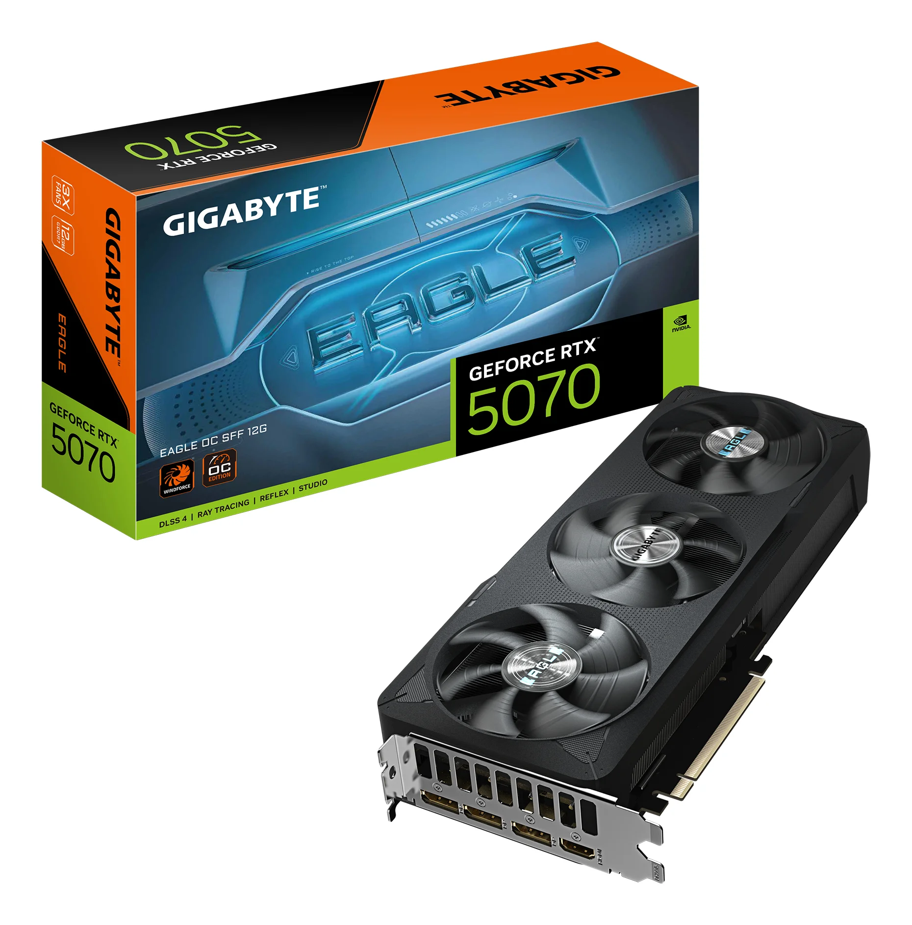 Gigabyte RTX 5070 12GB Eagle OC SFF GDDR7 3 Fan PC-Zubehoer