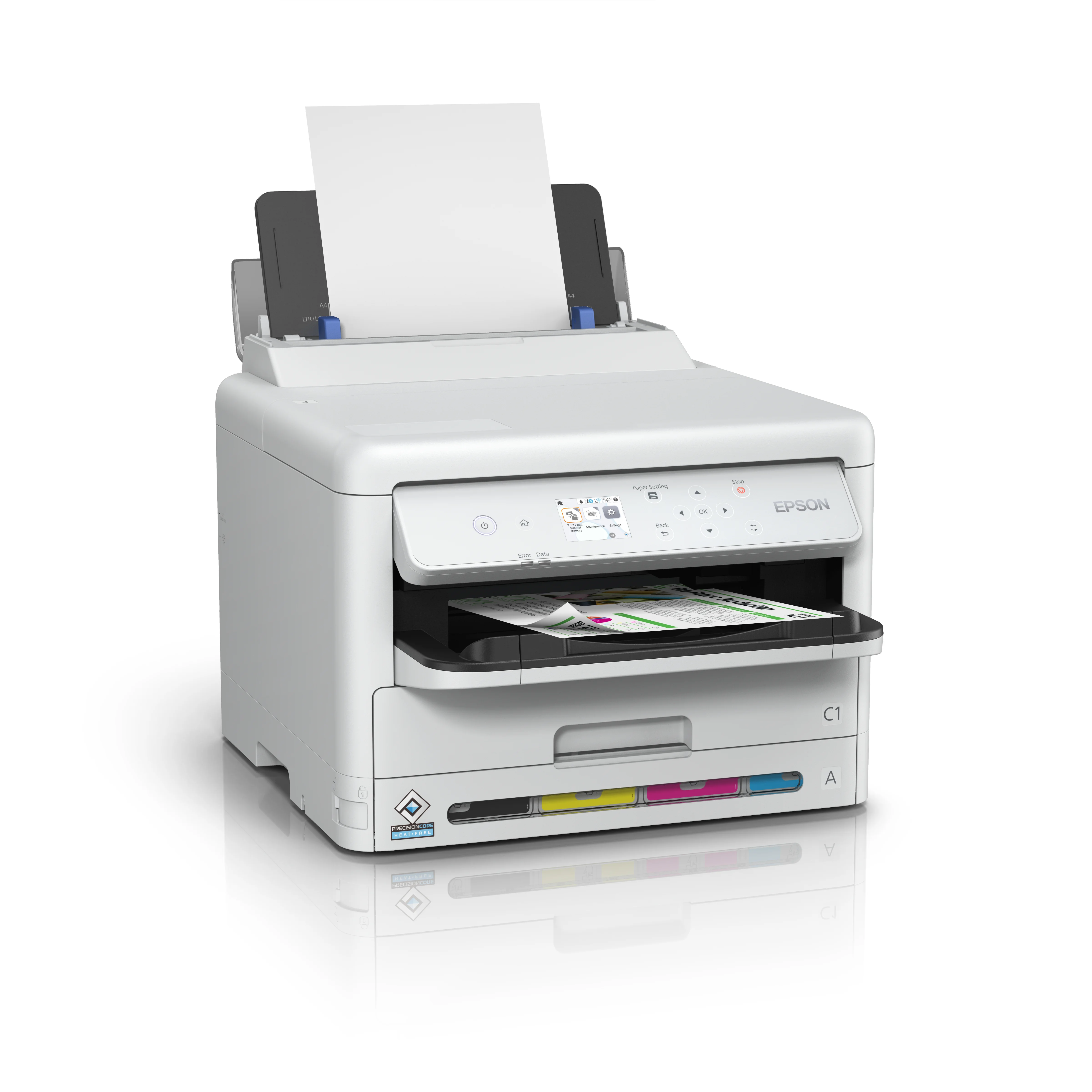 Epson T WorkForce Pro WF C5390DW Tintenstrahldrucker A4 LAN WLAN WiFi Direct Duplex Drucker & Scanner