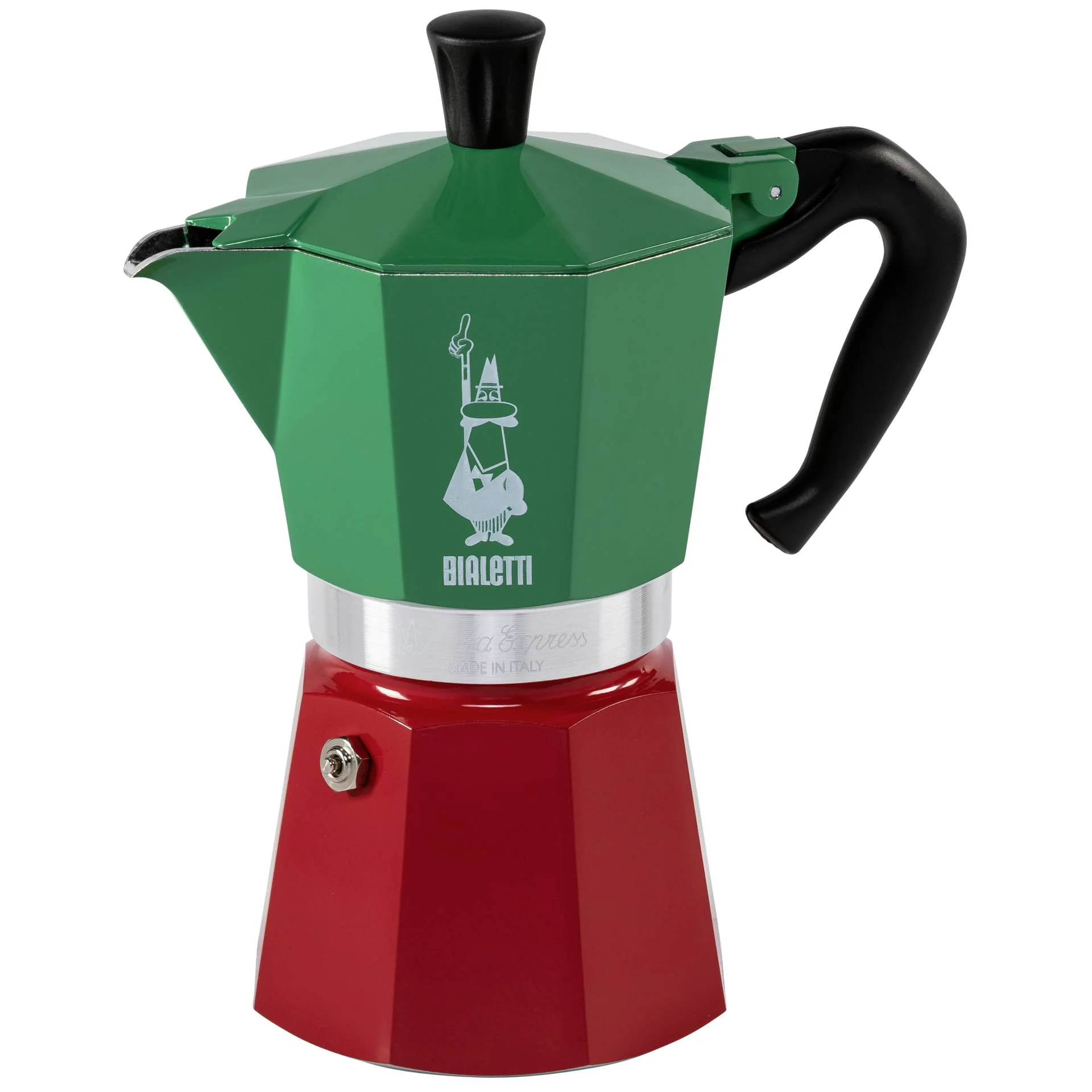 Bialetti Moka Express 6TZ Italia Tricolore Tee- & Thermoskannen