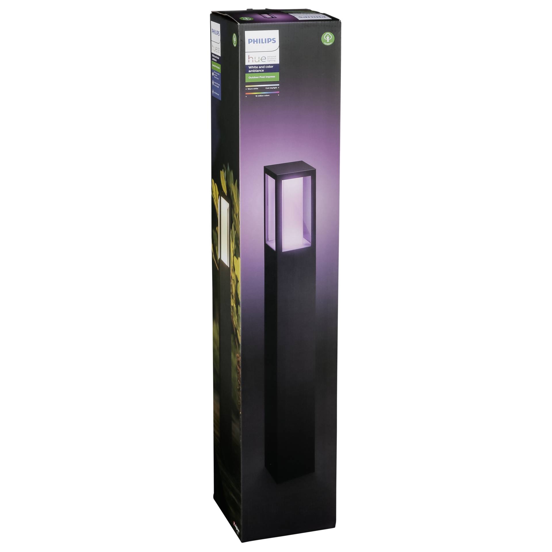 Philips Hue White and Color ambiance Impress Outdoor Wegeleuchte schwarz Aussenleuchten