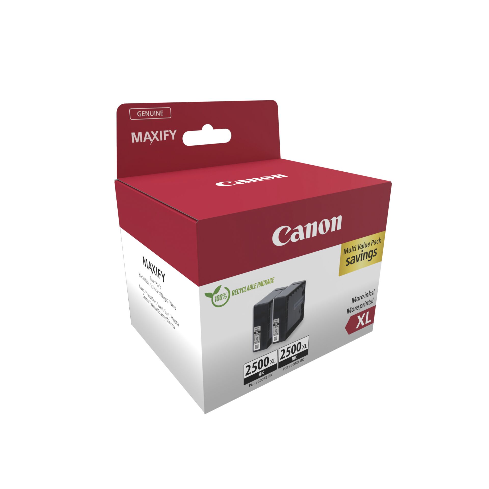 Canon Tinte PGI 2500XL 9254B011 2er Multipack Schwarz Drucker & Scanner