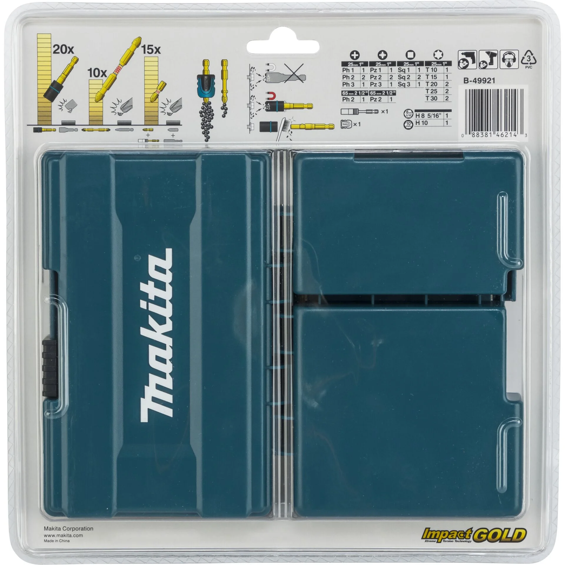 Makita Zubehoer   Bohrerbit Set B 49921 Maschinen & Werkzeuge