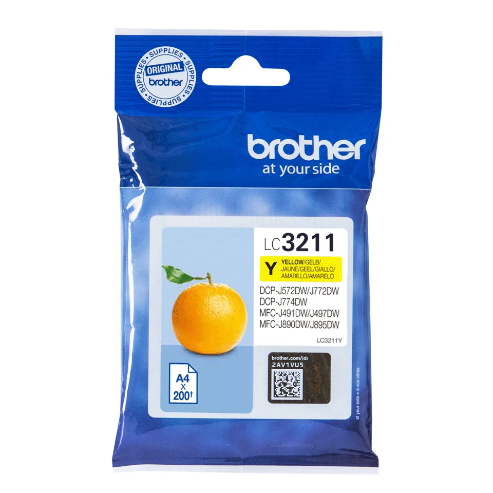 Brother LC3211Y Druckerpatrone 1 Stueck e  Original Standardertrag Gelb Drucker & Scanner