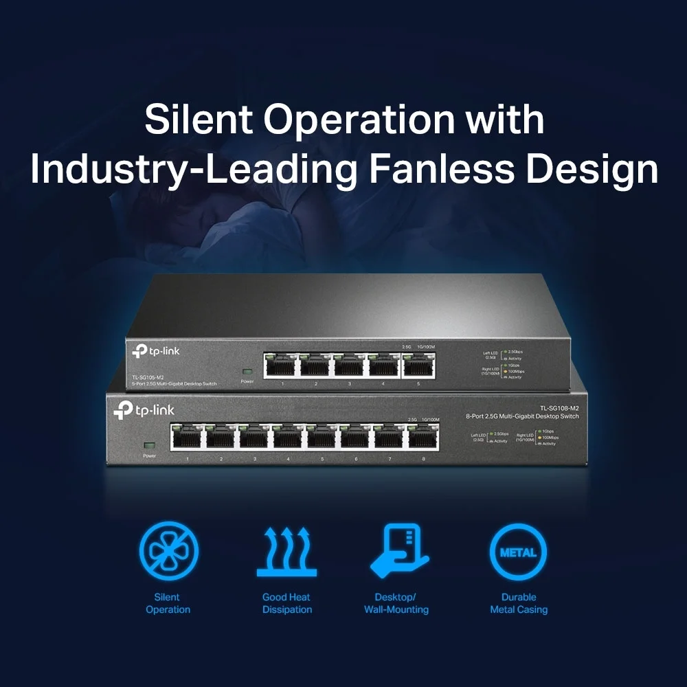 TP Link 5 Port 2 5G Desktop Switch Switches
