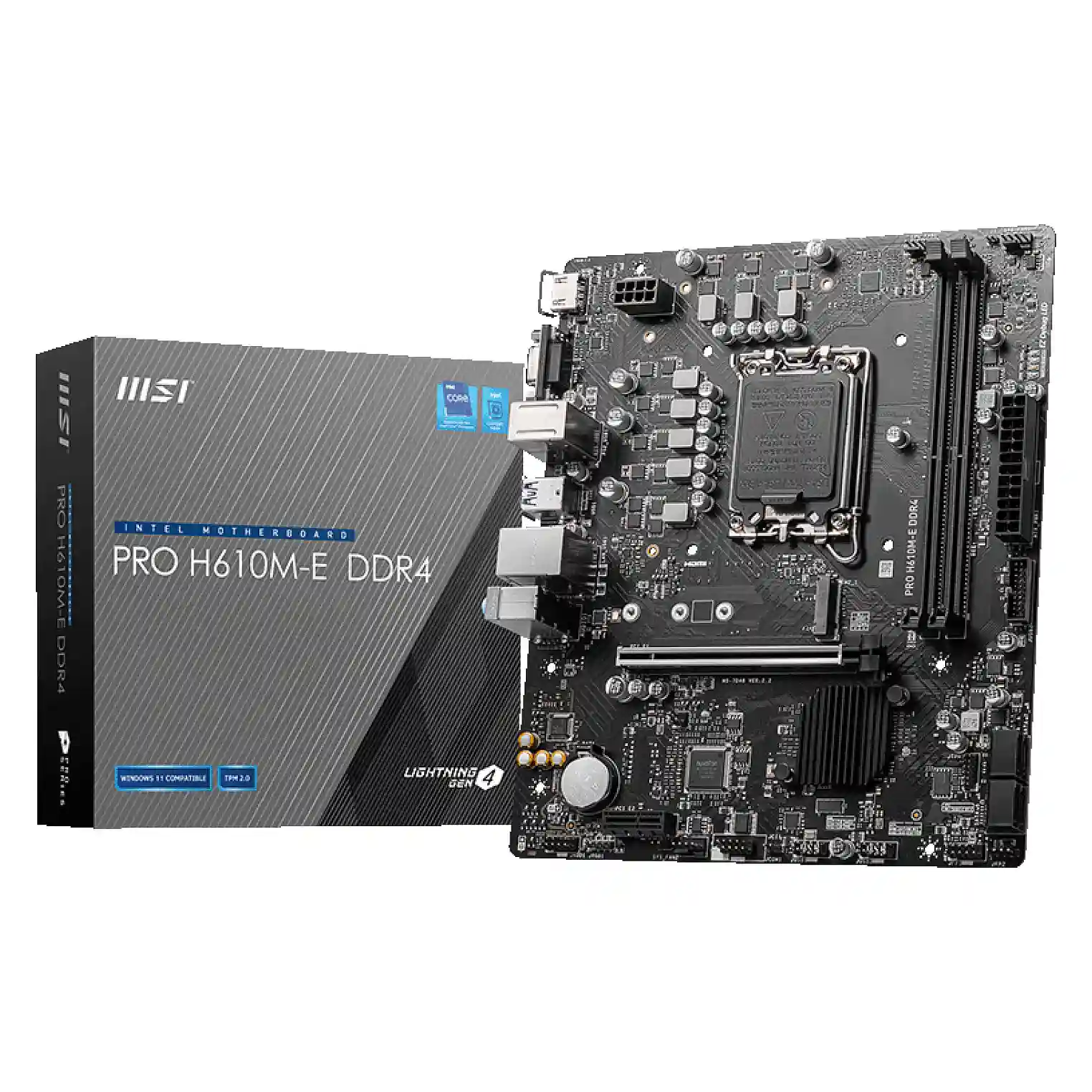 MSI PRO H610M E DDR4 Motherboard Intel H610 LGA 1700 micro ATX PC-Zubehoer