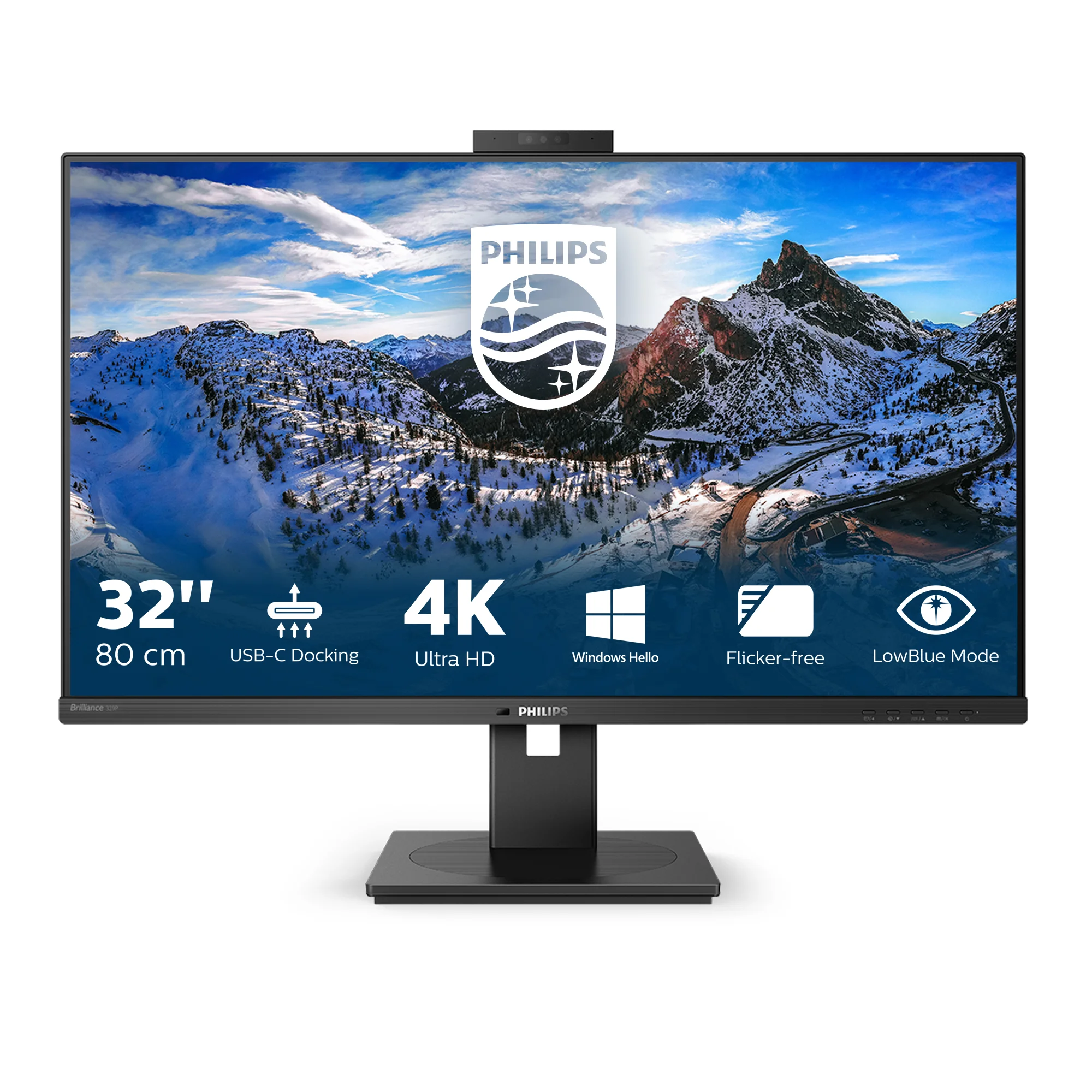 Philips P Line 329P1H 00 Computerbildschirm 80 cm  31 5   3840 x 2160 Pixel 4K Ultra HD LED Schwarz Monitore