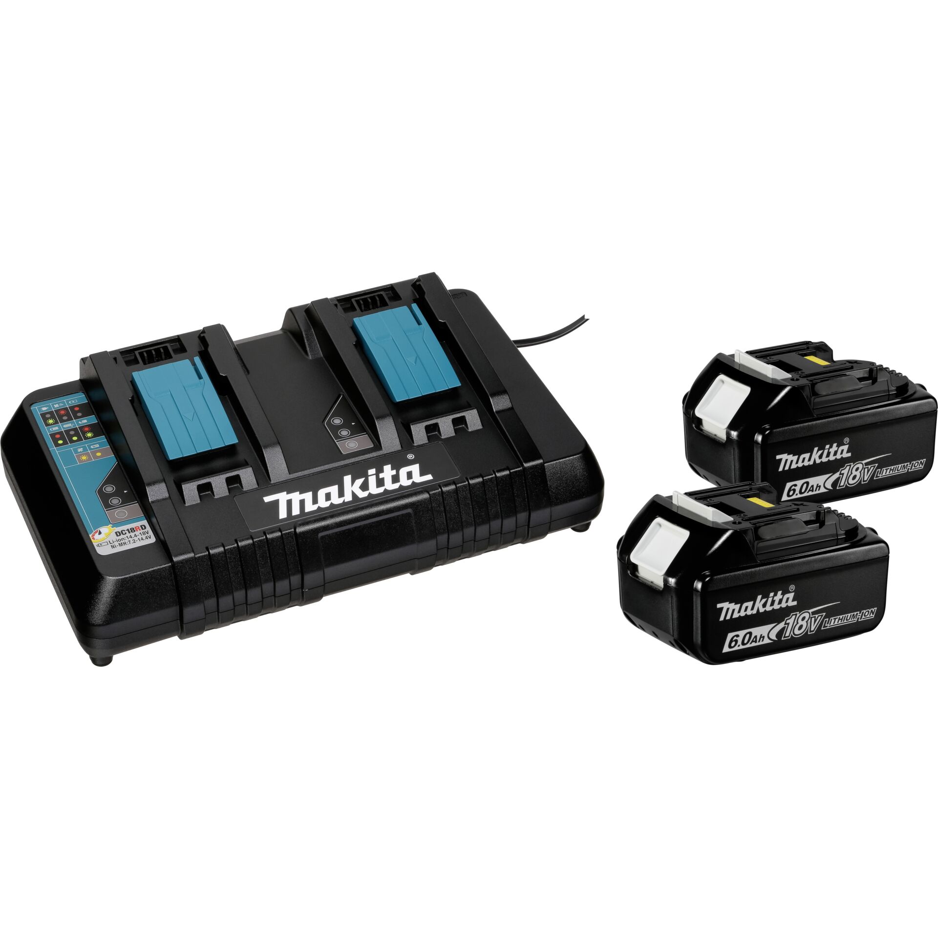 Makita 199484 8 Power Source Kit Li 18V 2x6Ah Werkzeug-Akkus