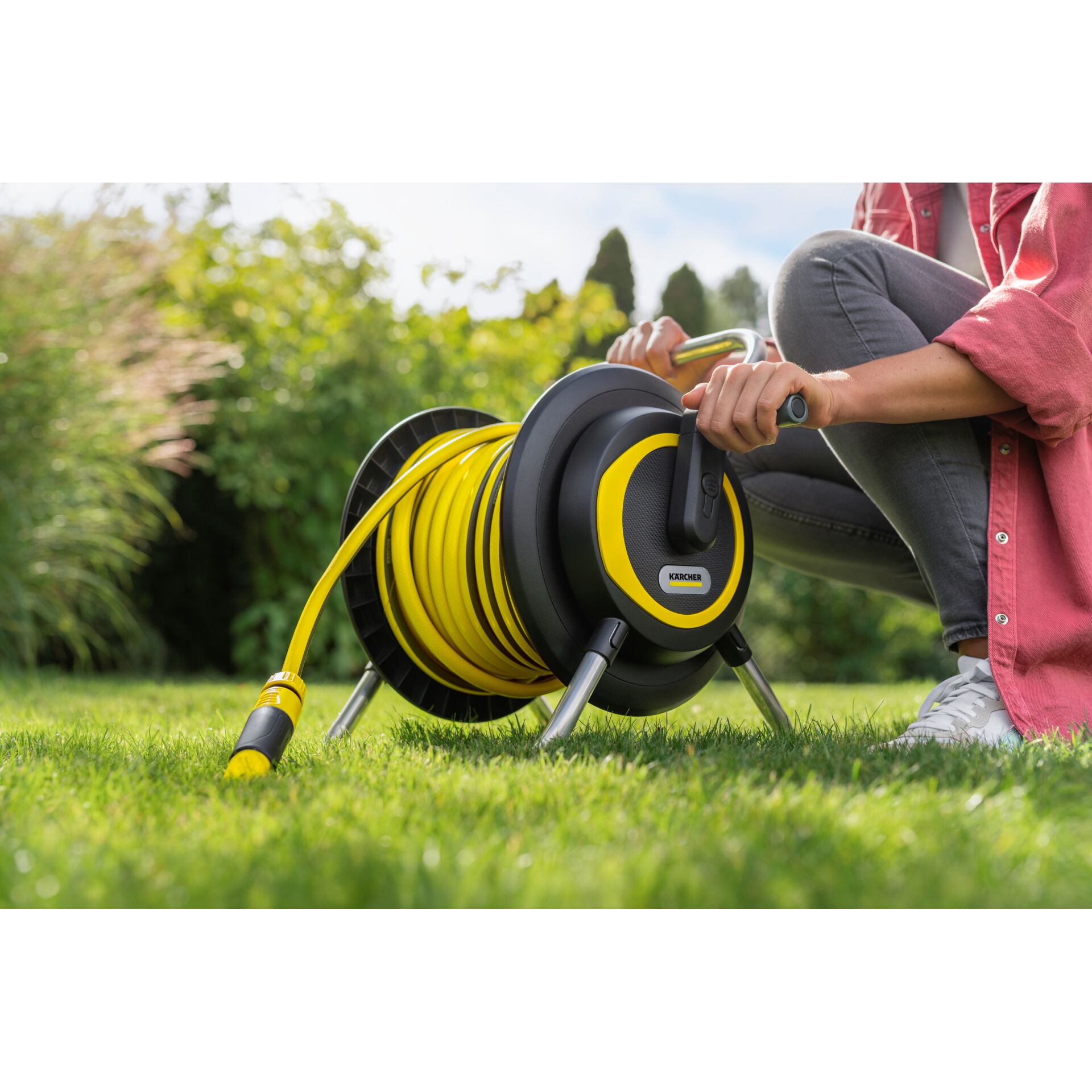 Kaercher Schlauchtraeger HR 3 20 Set Gartenbewaesserung