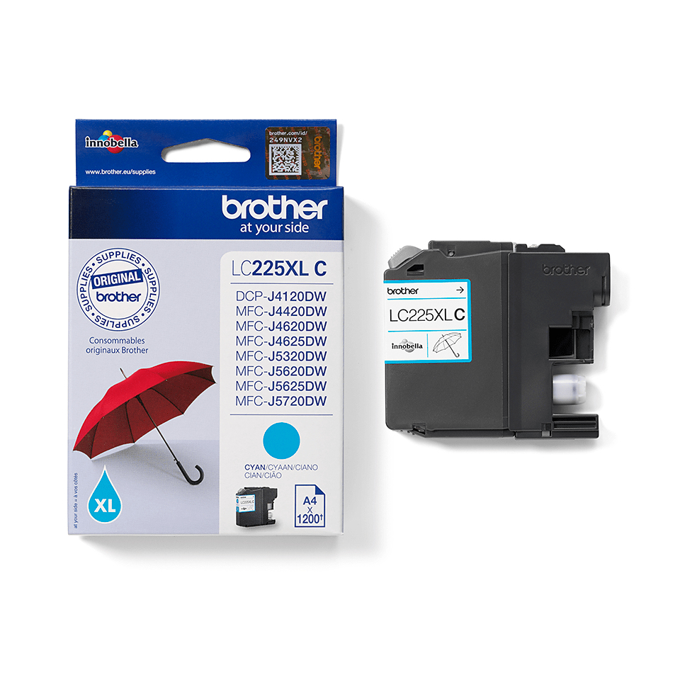 Brother LC 225 XLC cyan Drucker & Scanner
