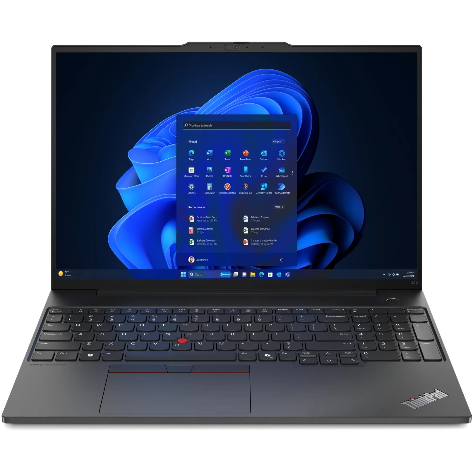 Lenovo ThinkPad E16 G2 RYZ5 7535HS 16GB 512SSD R660M W11Pro black Notebooks & Tablets Laptops & Notebooks
