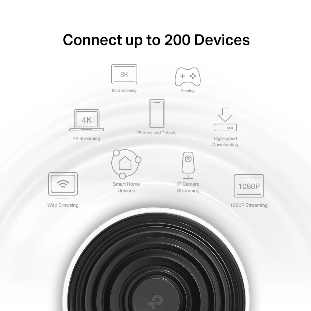 TP Link AXE5400 Tri Band Mesh Wi Fi 6E System  2er Pack Router