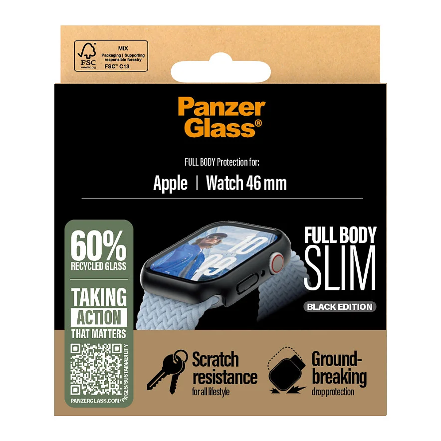 PanzerGlass   Case Full Body Slim Schwarz Apple Watch Series 11   10   46mm Notebook & Tablet Zubehoer