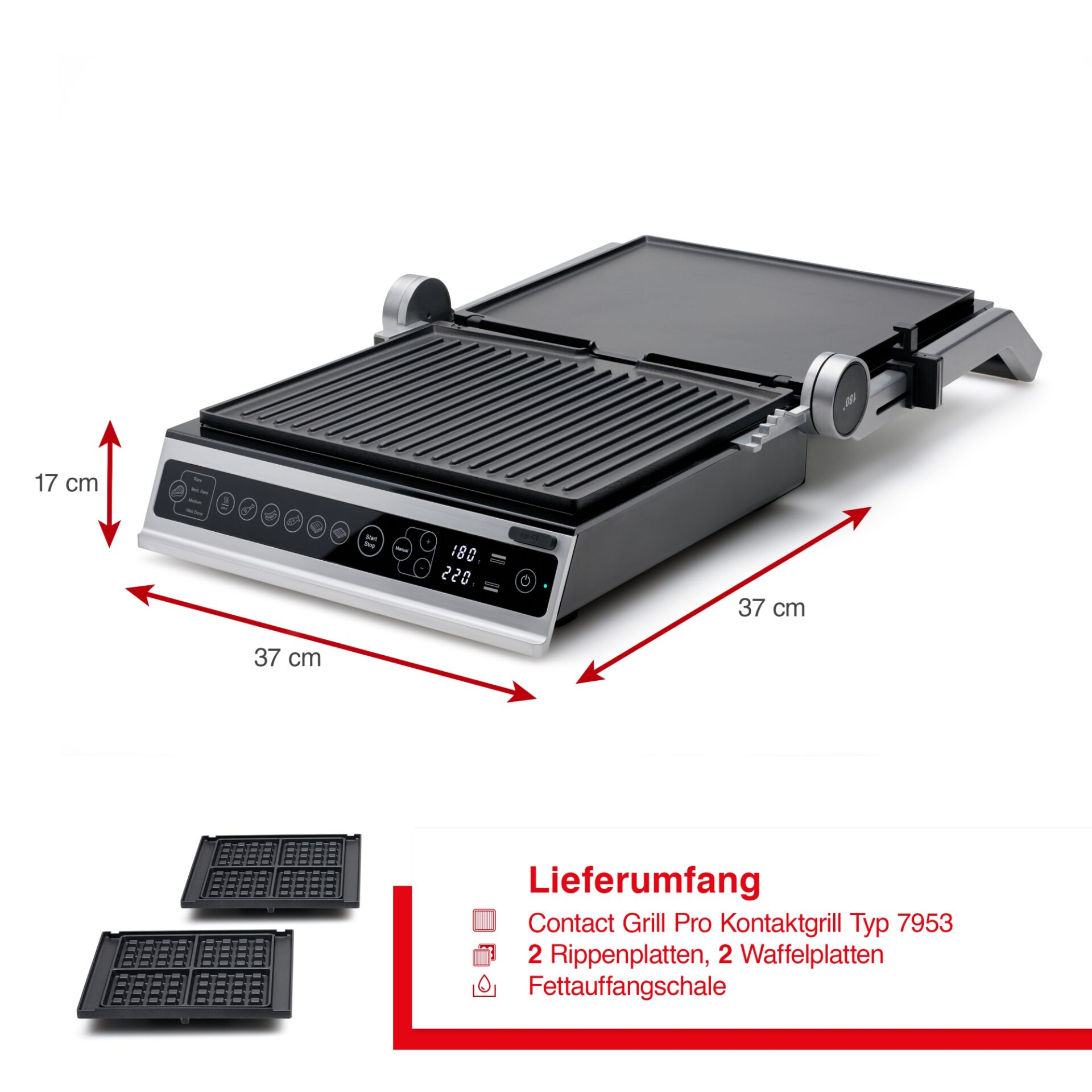 Solis Waffel   Contact Grill Pro 97973 Grills