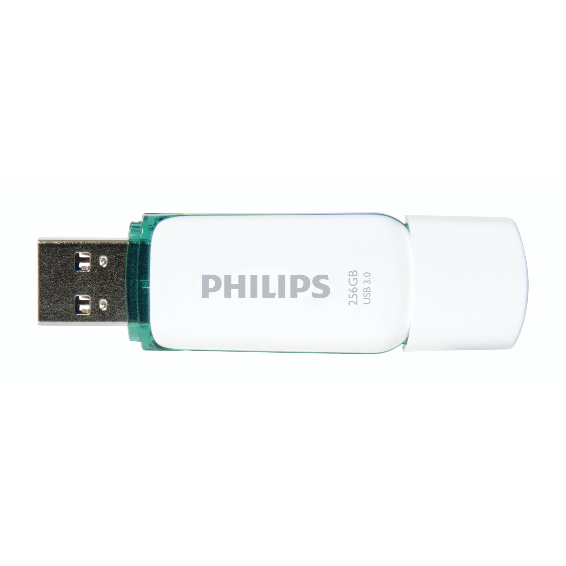 Philips FM25FD75B USB Stick 256 GB USB Typ A 3 2 Gen 1  3 1 Gen 1  Tuerkis  Weiss Speichermedien