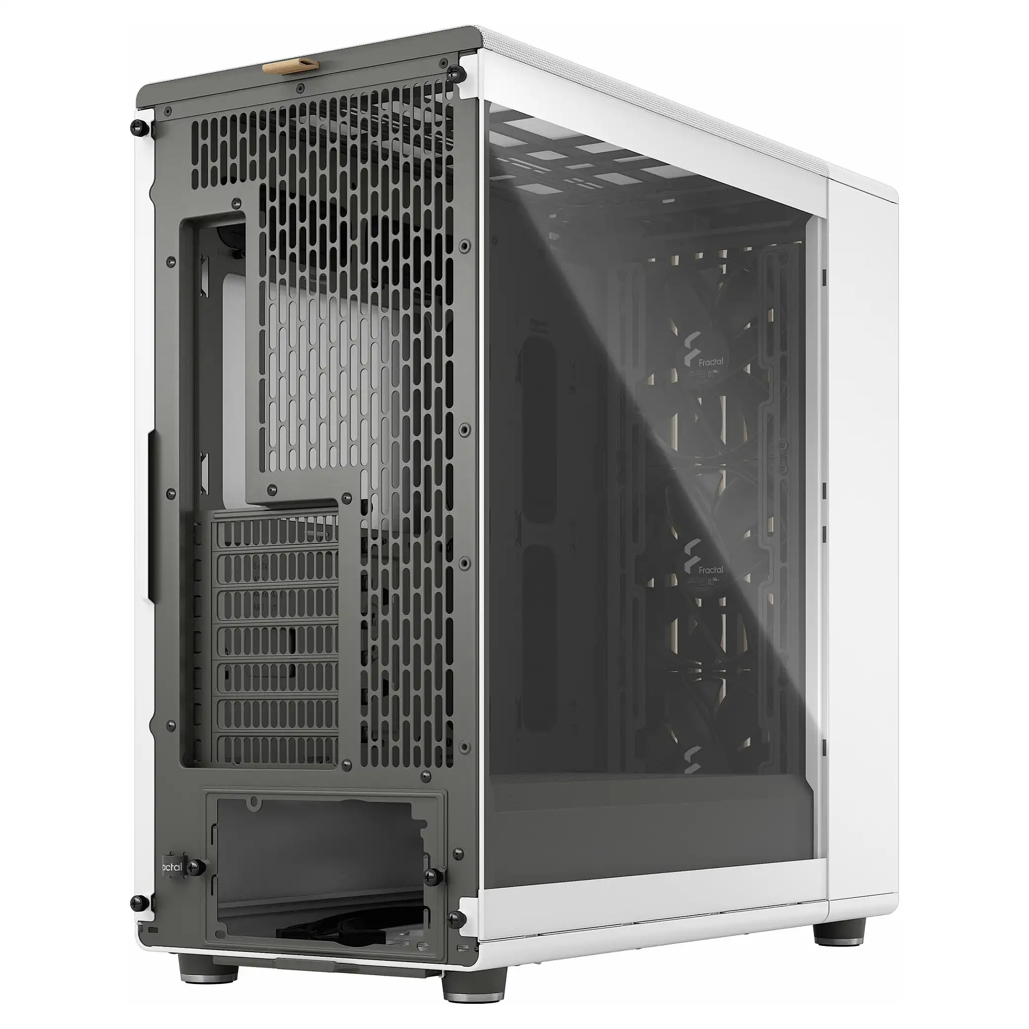 Fractal Design Midi North XL Chalk White TG Clear PC-Zubehoer