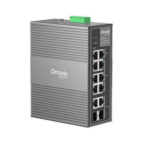 TP Link Omada IES210GPP Netzwerk Switch Managed Gigabit Ethernet  10 100 1000  Power over Ethernet  PoE  DIN rail Grau Switches