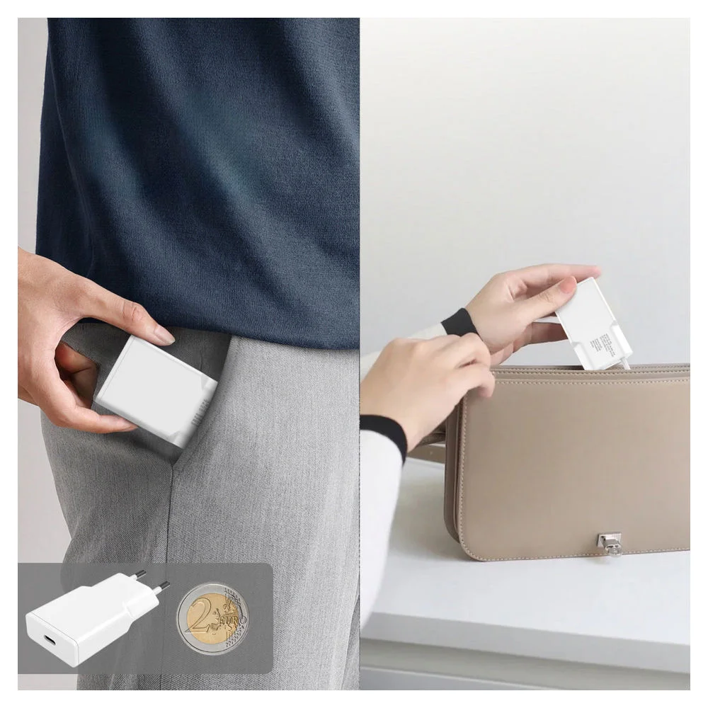 4SMARTS Netzladegeraet 20 Watt USB C Slim GaN 1C  weiss PC-Zubehoer